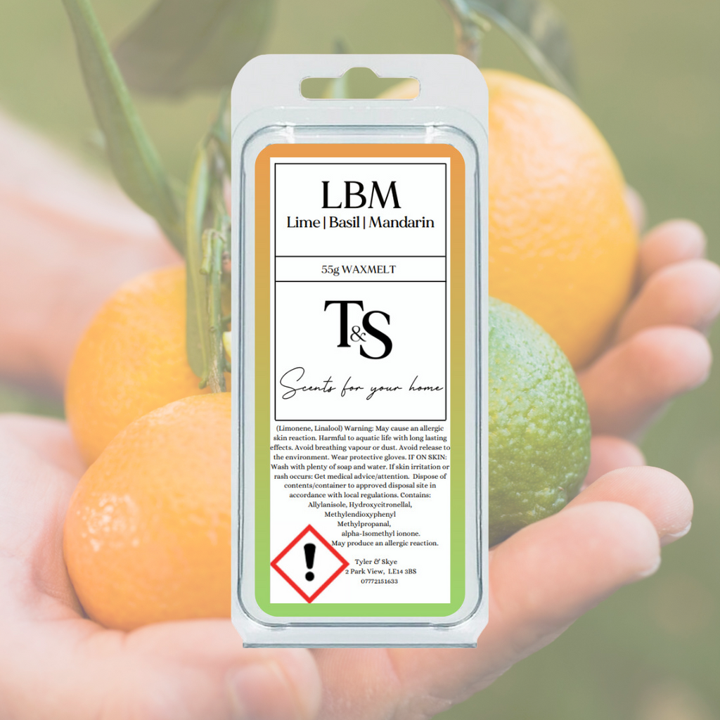 Lime Basil & Mandarin wax melt - Tyler & Skye