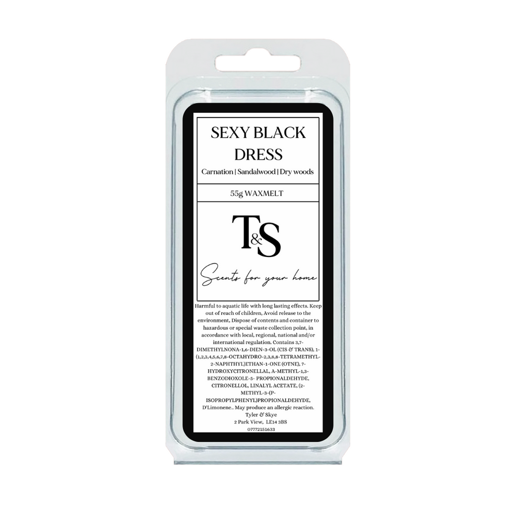 Sexy black dress wax melt - Tyler & Skye