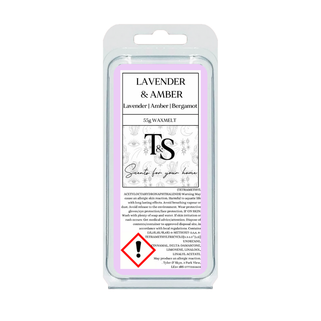 Lavender & Amber wax melt - Tyler & Skye