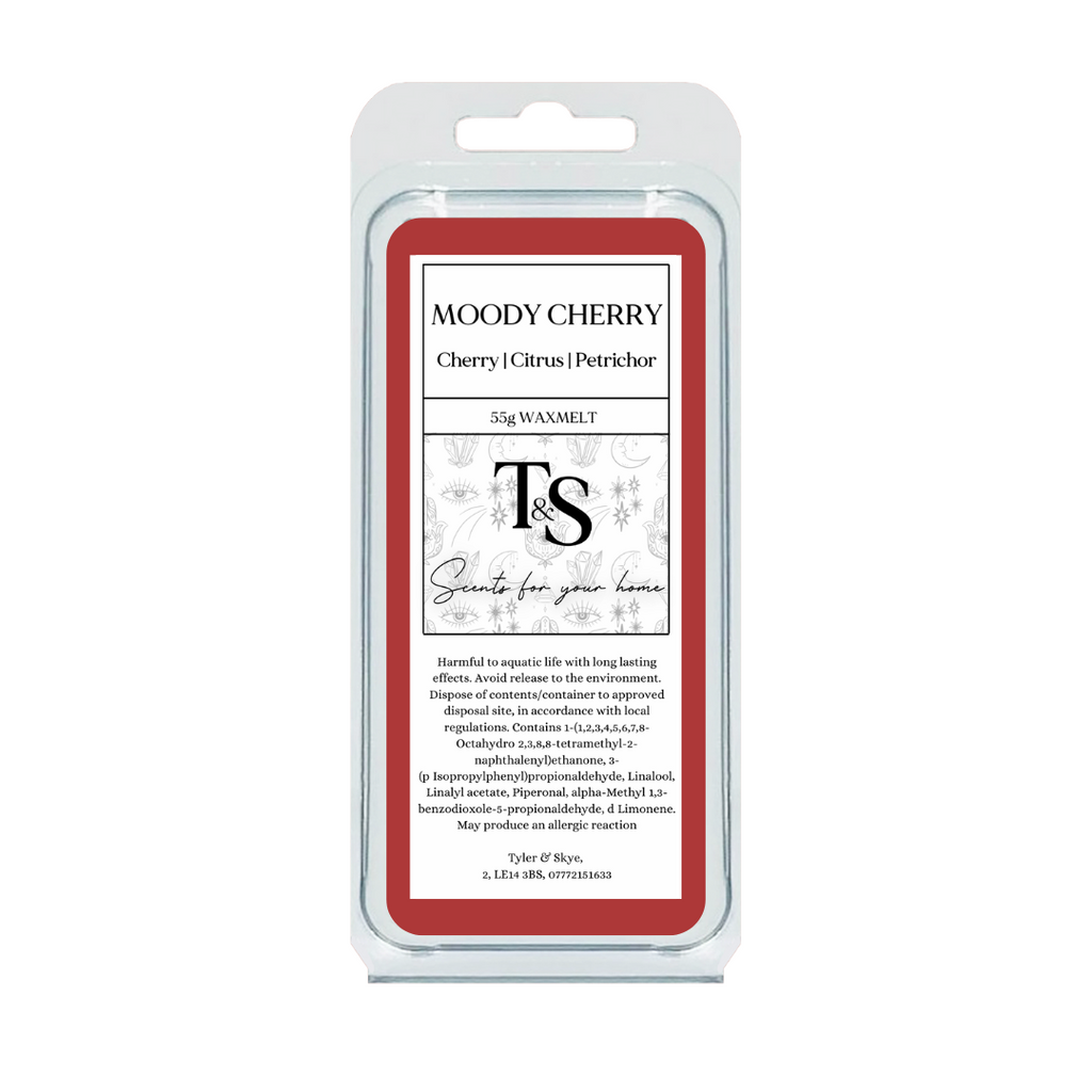 Moody Cherry wax melt - Tyler & Skye